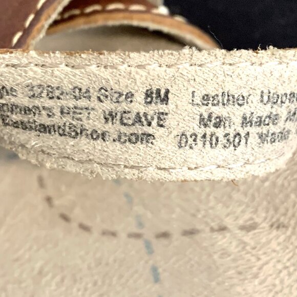 Eastland Sandals Brown Leather Strappy Platform Women's Size 8 M - Picture 7 of 7